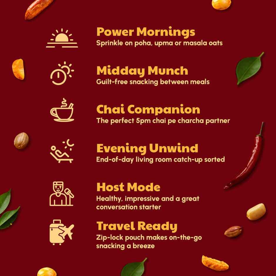 Right Shift High Protein Roasted Mixture | Navrattan Namkeen | No Palm Oil | 20g Protein | Not Fried | Healthy Snack 