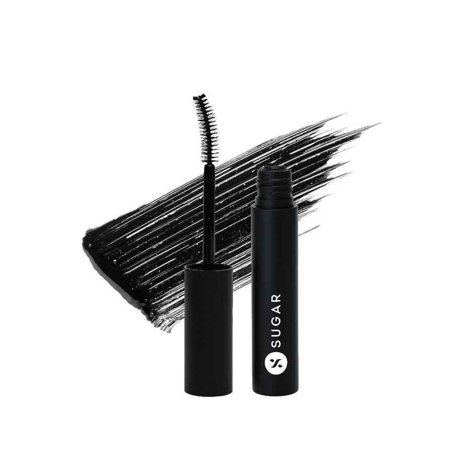 SUGAR Cosmetics Uptown Curl - Lengthening Mini Mascara - 01 Black Beauty (Black Mascara)