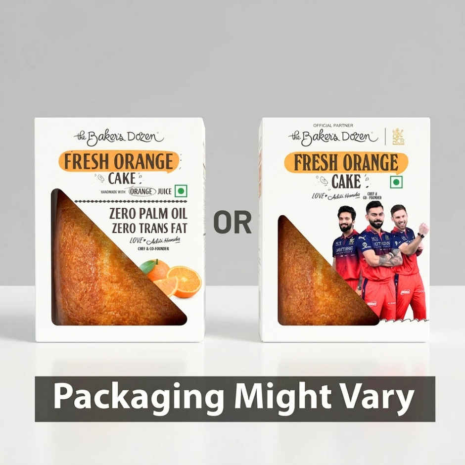 The Baker's Dozen Handmade Fresh Orange Cake |Eggless Cake | Tea Cake | Made with Fresh Orange Juice