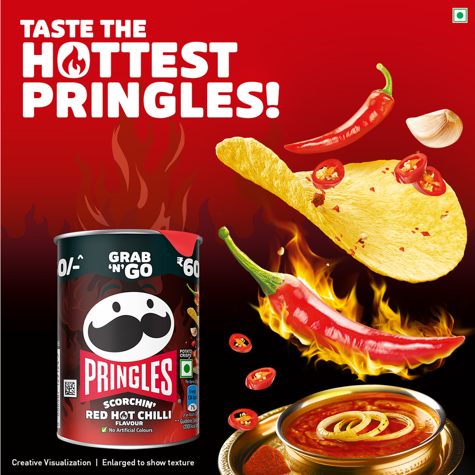Pringles Scorchin Red Hot Chilli