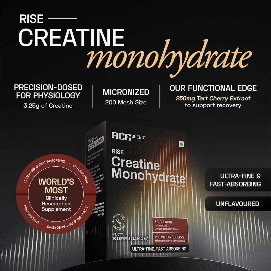 Ace Blend Creatine Tart Cherry Sachets | Fast Absorption Muscle Fuel | 30 Servings