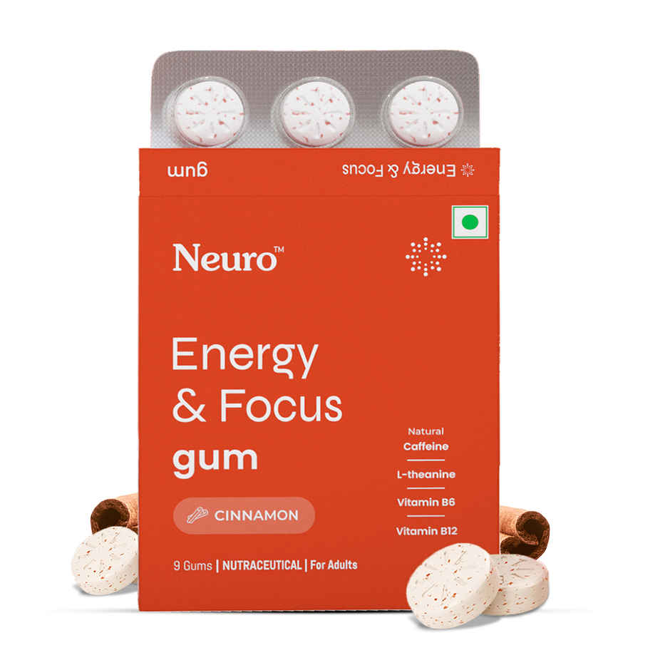 Neuro Energy and Focus Gums Blister Cinnamon Combo