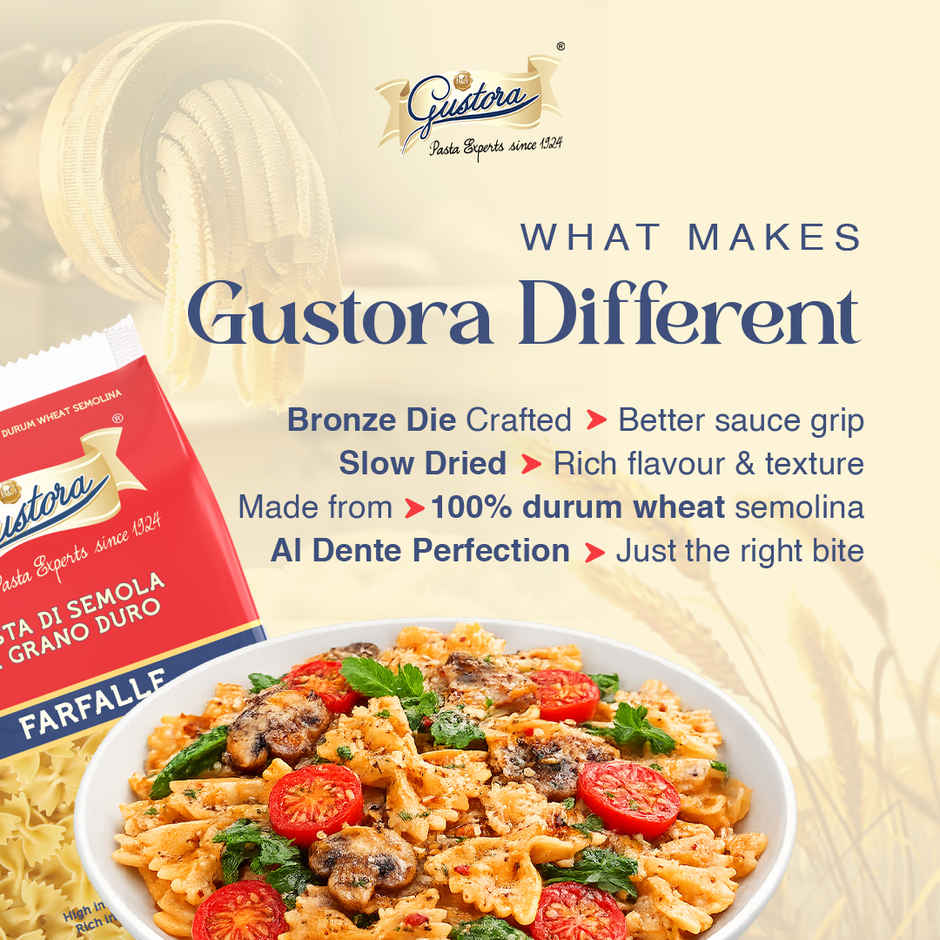Gustora Farfalle Pasta