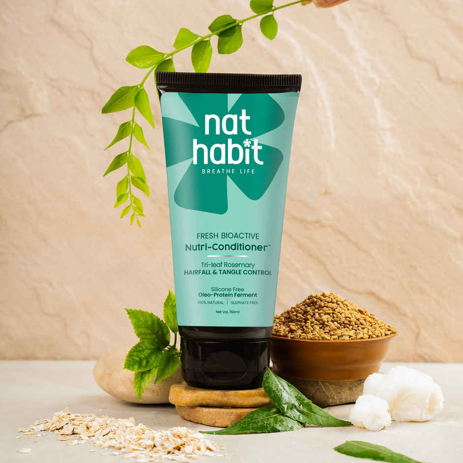 Nat Habit Anti-Hair Fall Rosemary Conditioner For Women & Men, Hair Tangle Control Sulphate Combo