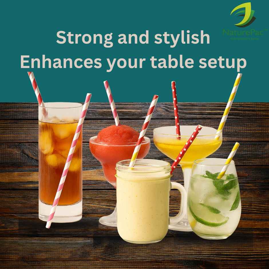 Naturepac Paper Straw | Disposable Drinking Straw