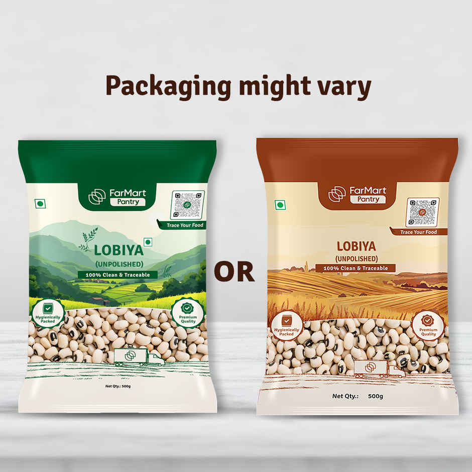 FarMart Pantry White Lobia | Unpolished Cowpea