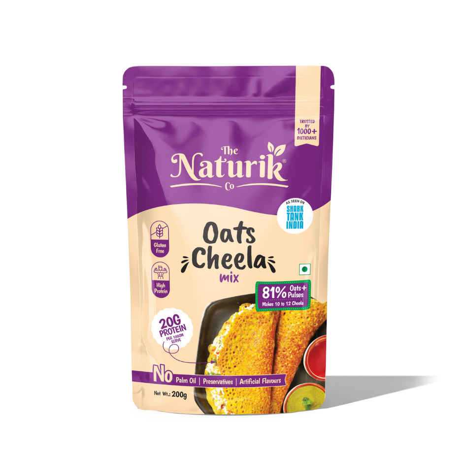 The Naturik Co Oats High Protein Chilla Mix | Calcium Rich | Healthy Diet Breakfast