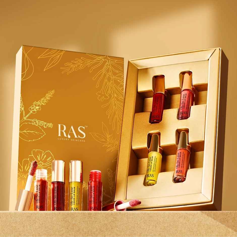 Ras Luxury Skincare Tinted Lip Balm Miniature Set | Giftset for Women for Rakhi
