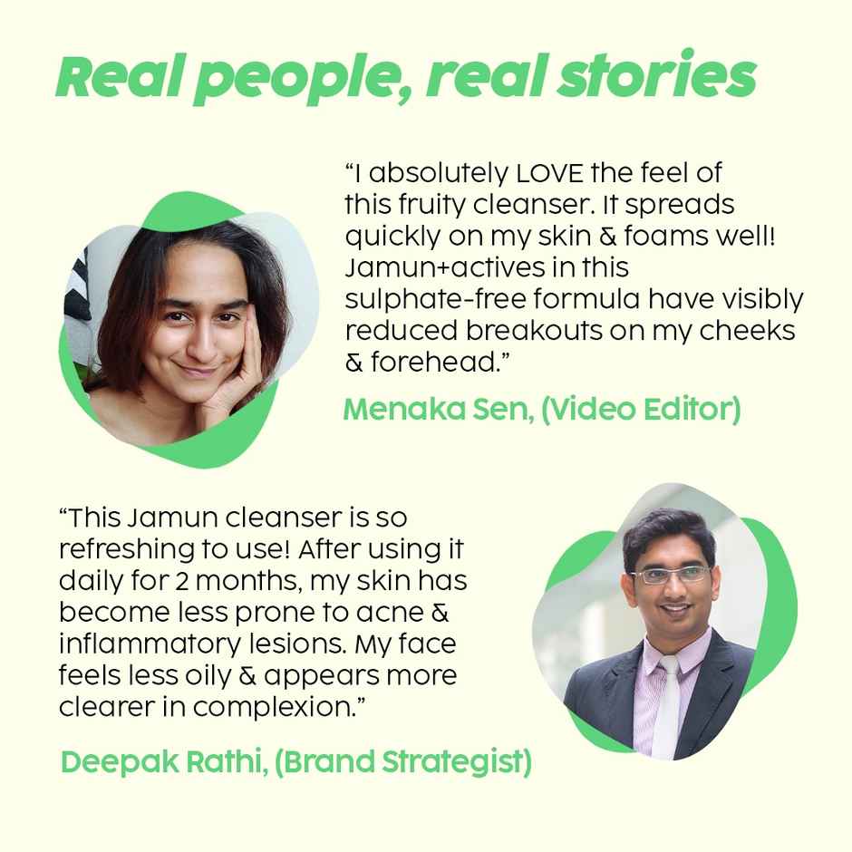 Plix The Plant Fix Jamun Salicylic Acid Cleanser Gel For Active Acne | For Oily | Acne Prone Skin