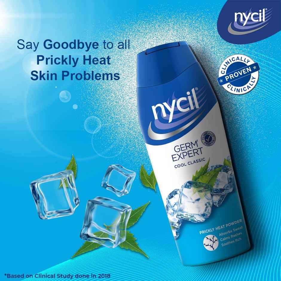 Nycil Germ Expert Cool Classic Prickly Heat and Cooling Powder - 50 g