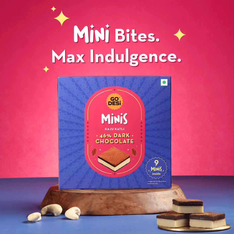 GO DESi Minis: 46% Dark Choco Kaju Katli