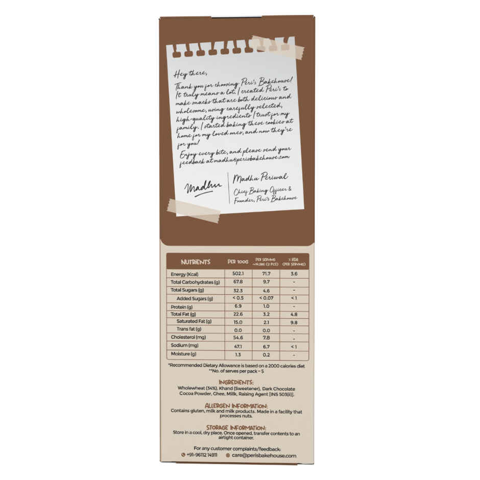 Peris Bake House Whole Wheat Chocolate Cookies