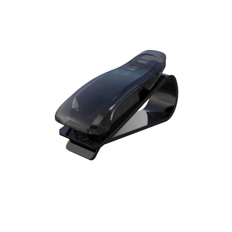 Potauto Car Organizer Sunglass Holder | Sun Visor Clip-On | Universal Fit | Black