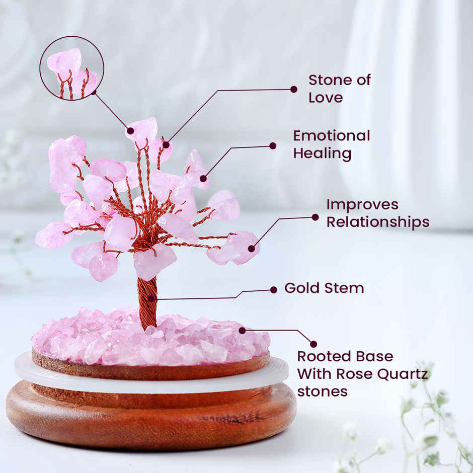 Astrotalk Rose Quartz Dome Tree