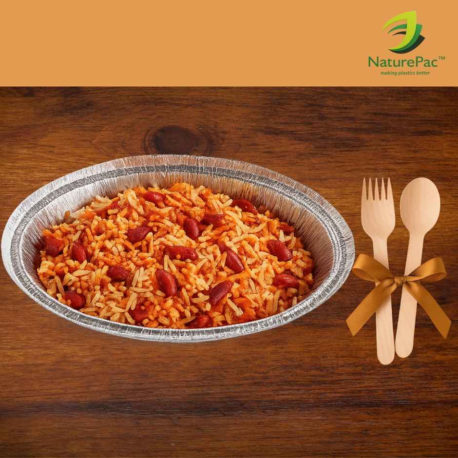Naturepac Foil Container + Lid 600 ml | Sturdy & Practical
