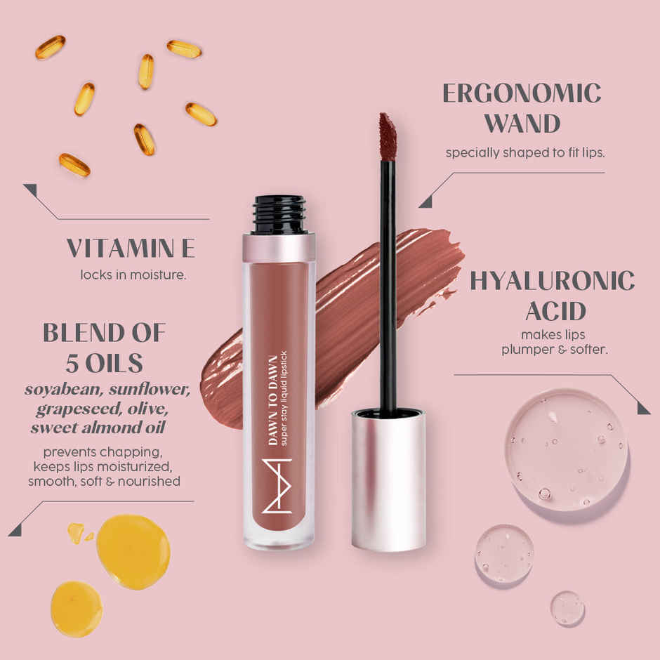 House Of Makeup Dawn To Dawn Super Stay Liquid Matte Lipstick - Rose Cream