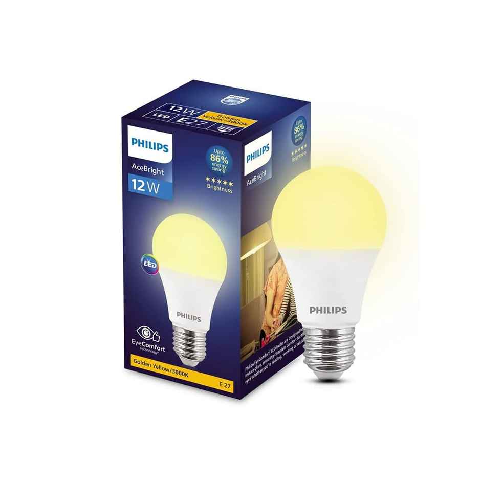 Philips AceBright 12W LED Bulb | E27 | Golden Yellow