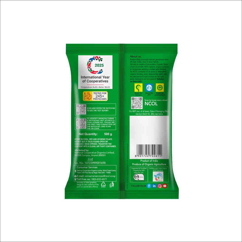 Bharat Organics Unpolished Arhar Dal
