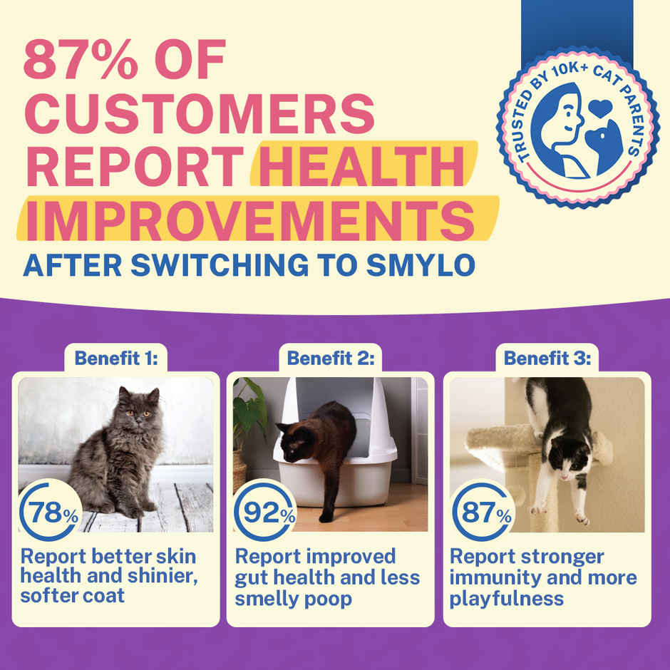 Smylo Kitten Chicken & Liver Wet  Cat Food, Fresh & Preservative-Free Combo