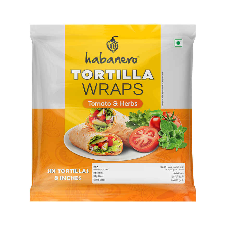 Habanero Tomato & Herbs Tortilla Wraps