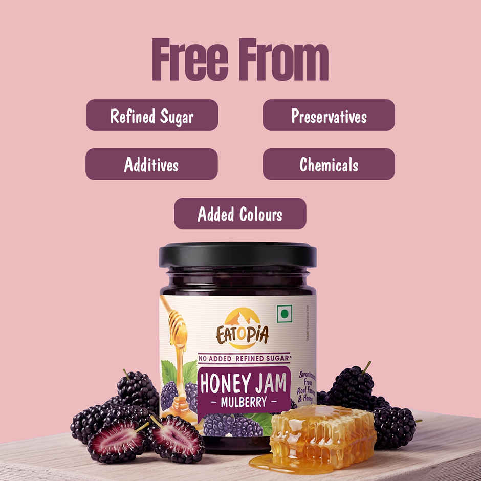 Eatopia Healthy Mulberry Honey Jam (No Refined Sugar & Preservatives )