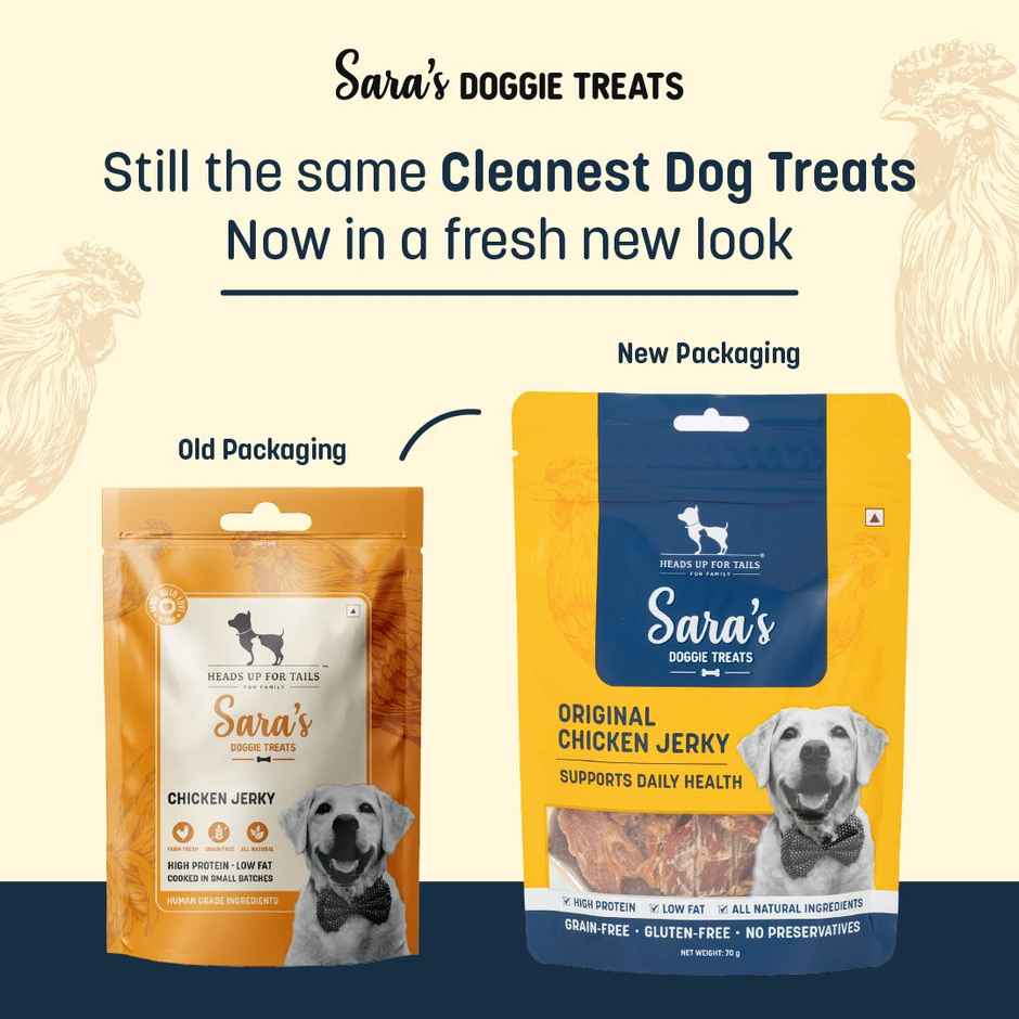 HUFT Sara's Chicken Jerky Treat With High ProteinPacket Combo