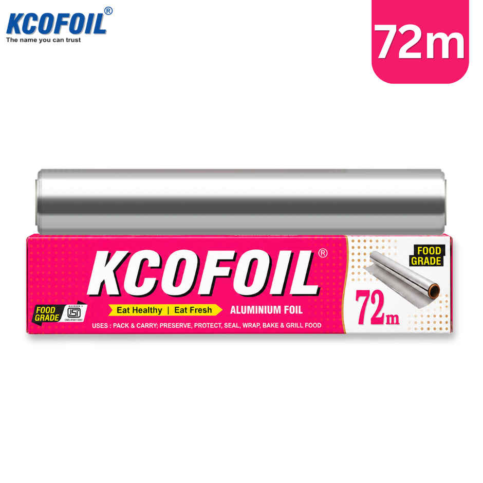 Kcofoil 72 m Aluminium Foil for Food Wrapping