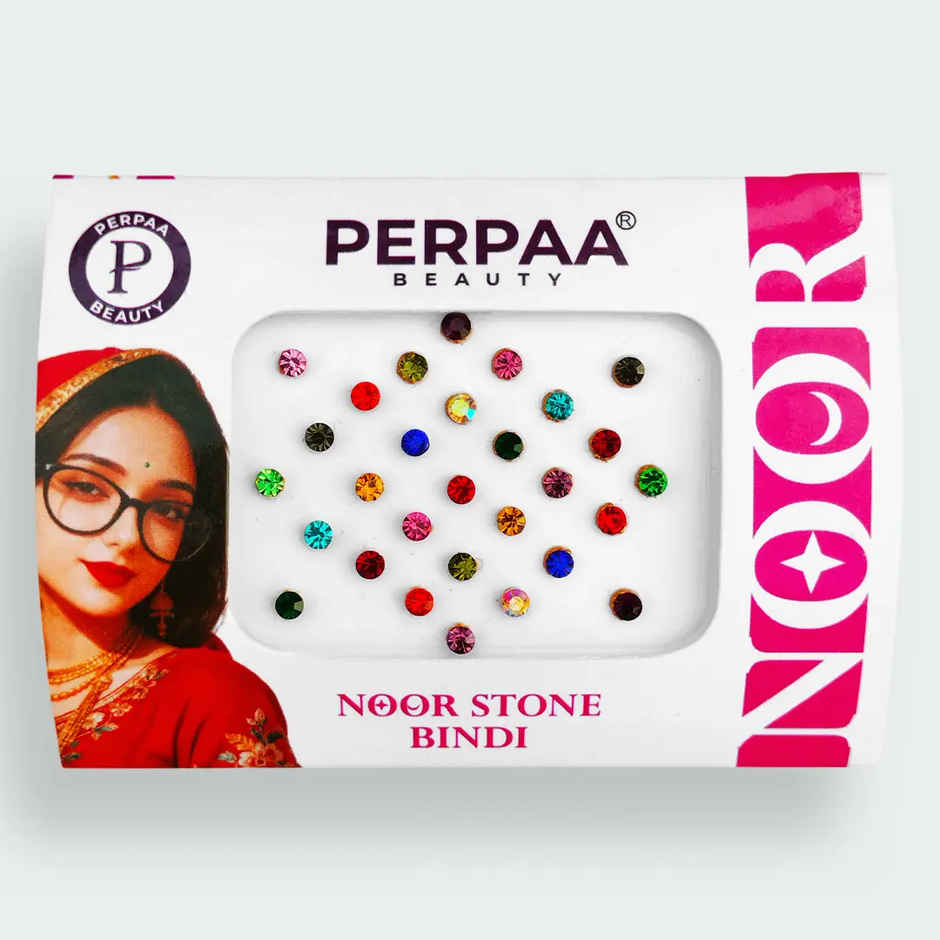 PERPAA Stone Bindi For Women | Multicolour | 1 Flap