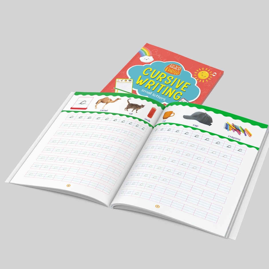 Maple Press Cursive Writing Book - Small Letters | Learn & Practice | Handwriting Practice Book | Age 2+ Years