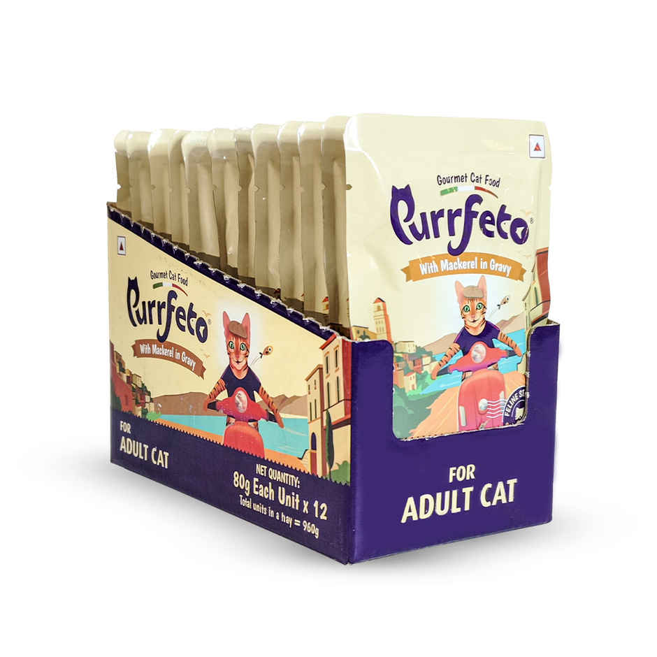Purrfeto Wet Cat food With Mackerel in Gravy