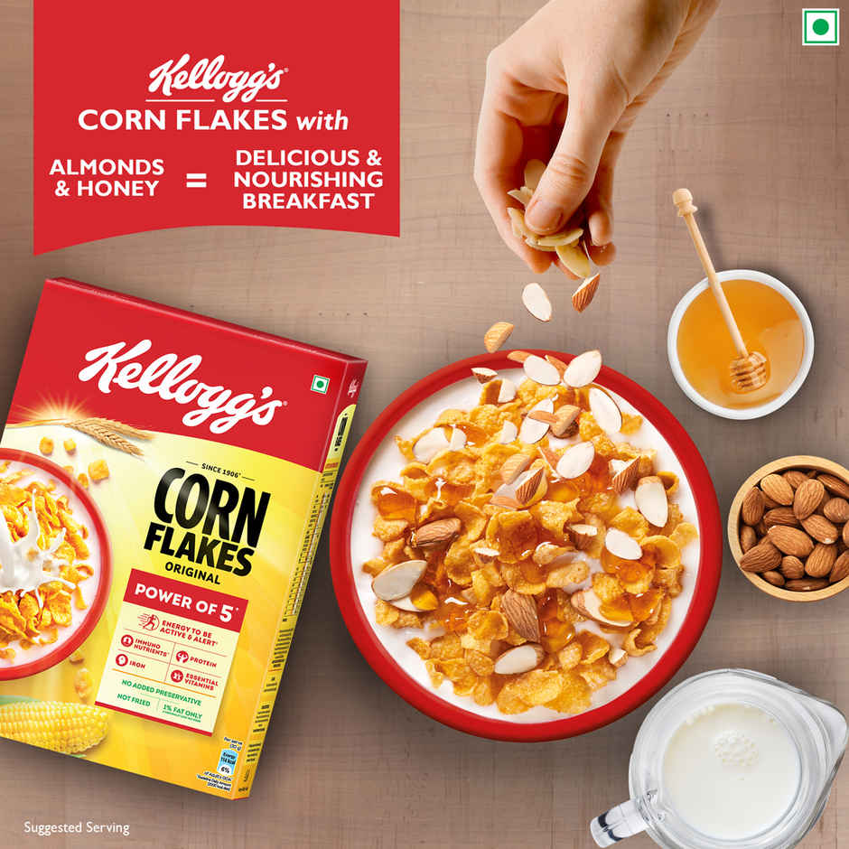 Kellogg's Corn Flakes Original | High in Iron | High in B Group Vitamins | Breakfast Cereals