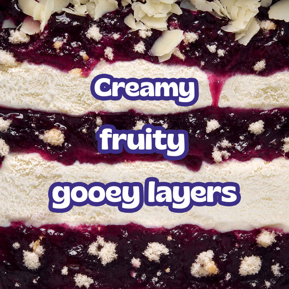 OB & GOB Blueberry & Cheesecake Ice Cream Sundae