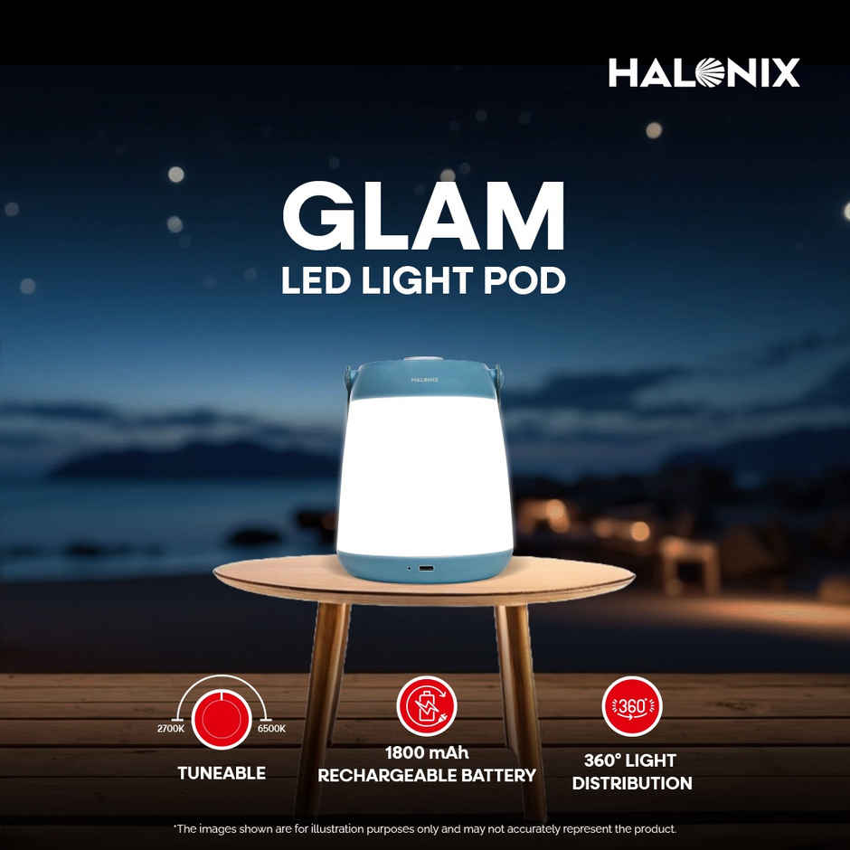 Halonix Glam Pod Rechargeable Emergency Light With Dimming Function.