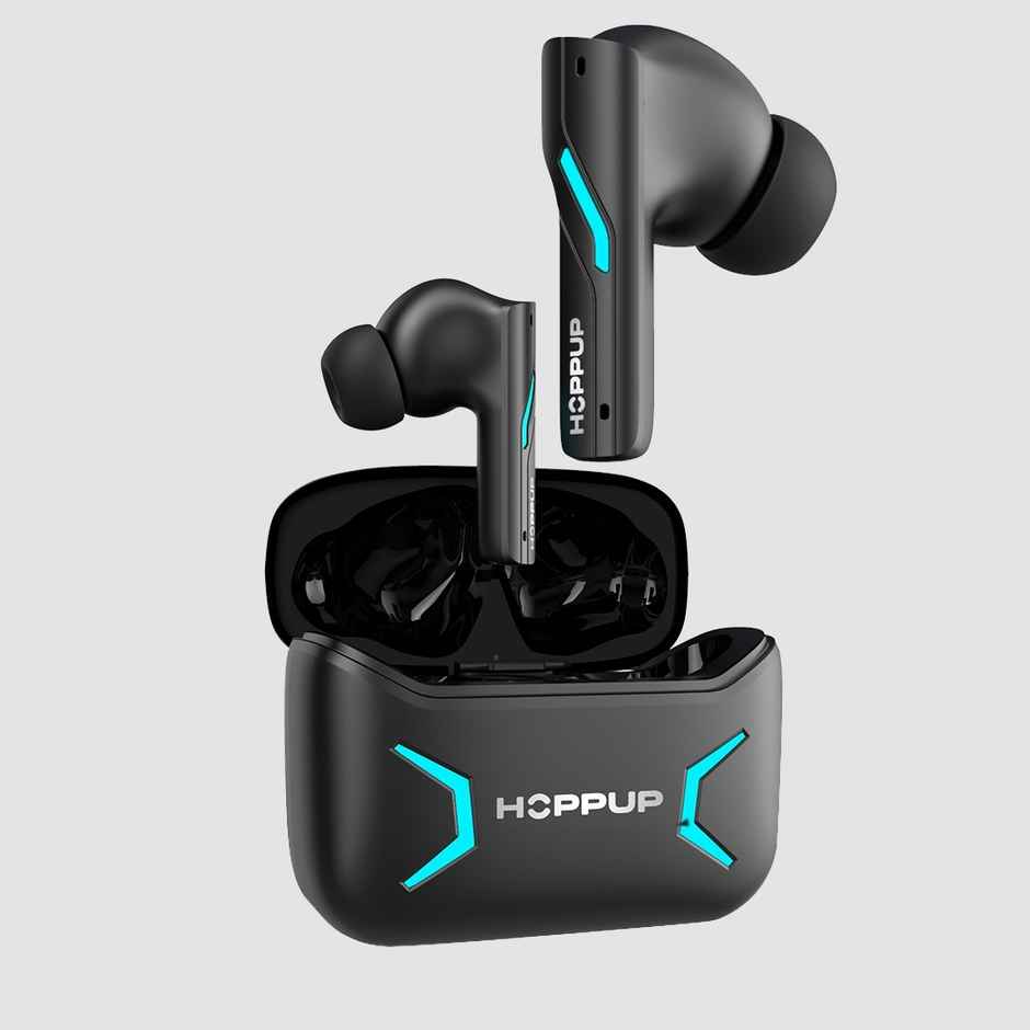 Hoppup Xo1 Black Gaming Earbuds With 50H Playtime