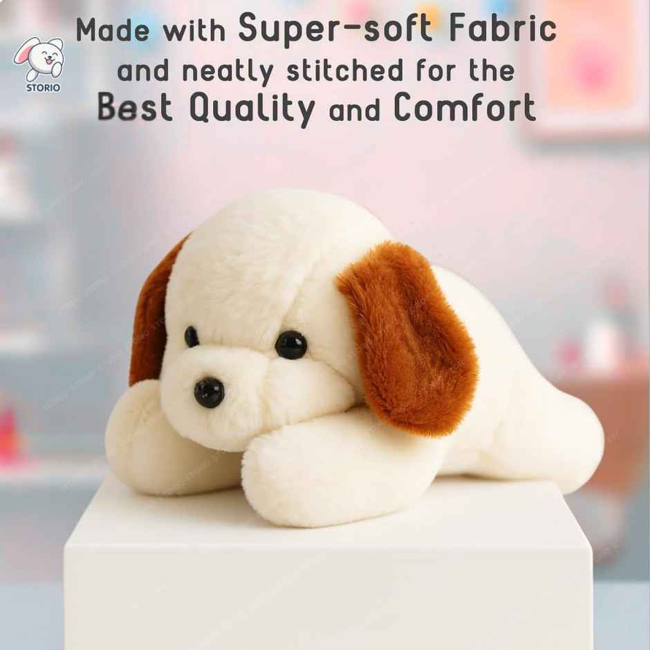 Storio Dog Cute Plush Soft Toys for Kids Birthday Gift | Assorted - 26 cm