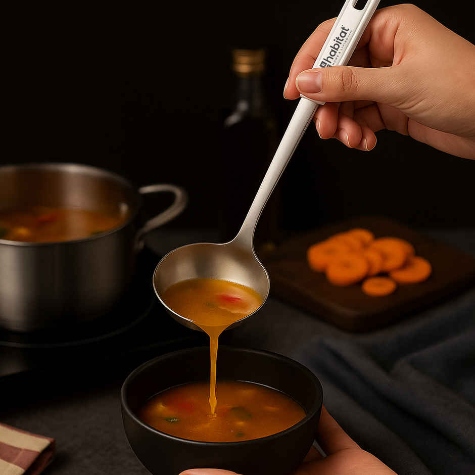 Habitat Pro Series Soup Ladle With Ss Insert