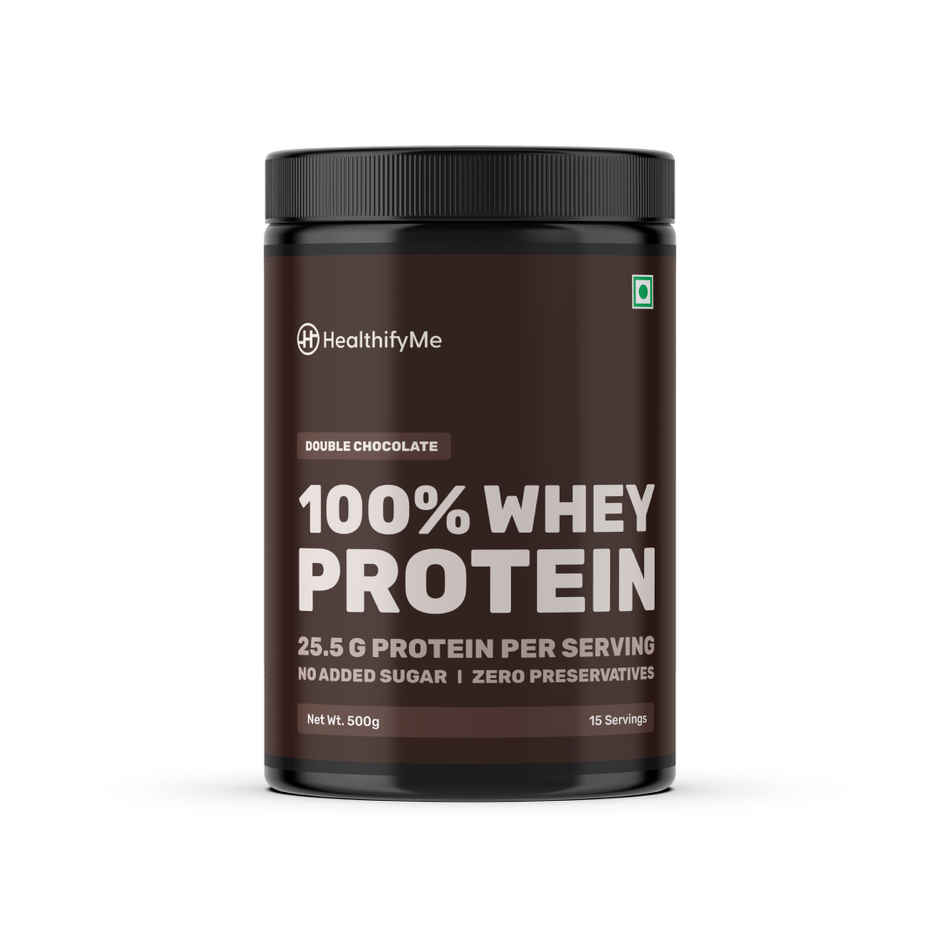 Healthifyme 100% Whey Protein Blend Double Chocolate