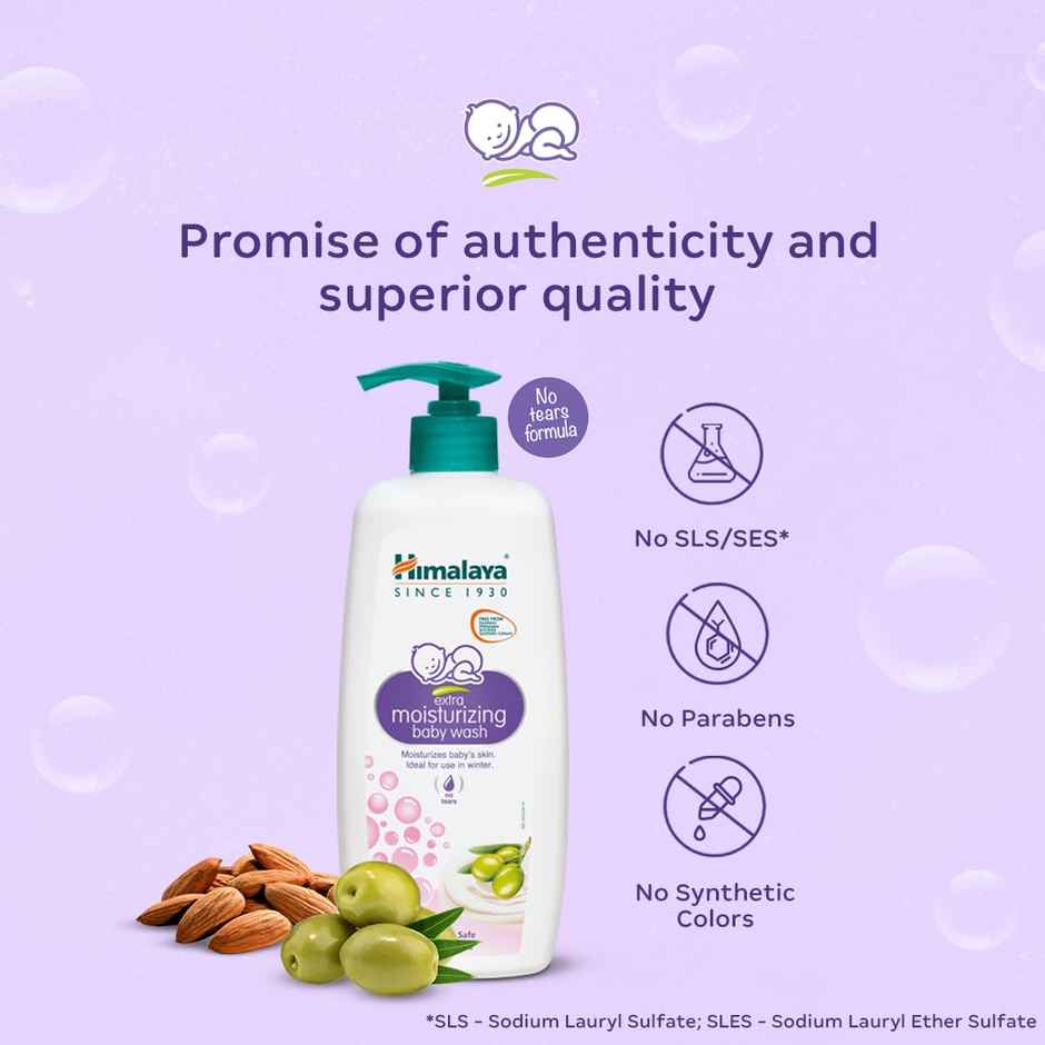 Himalaya Extra Moisturizing Baby Wash with pH 5.5