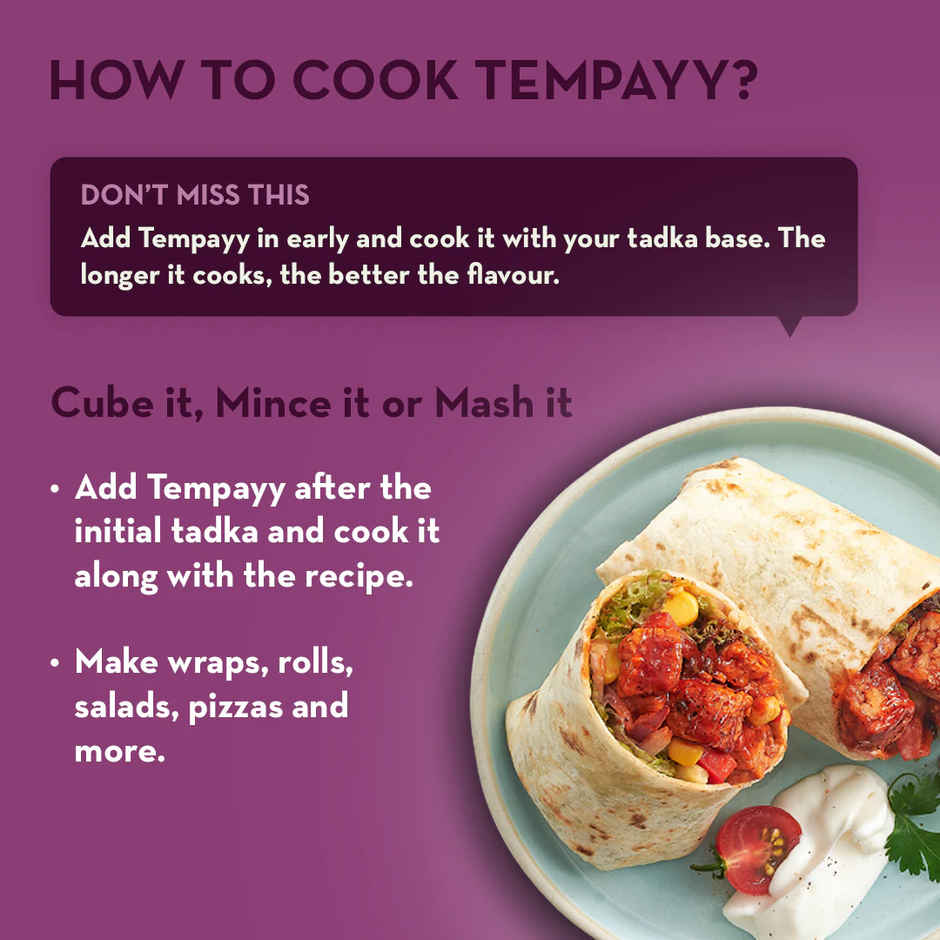 Hello Tempayy 40g Protein Peri Peri Tempeh Cubes |Low Fat & High Fibre