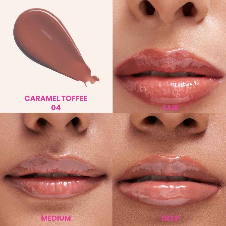 Typsy Beauty Pout Polish Peptide Lip Treatment Balm|Caramel Toffee|8Ml