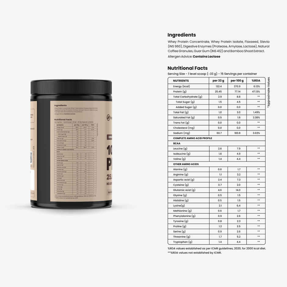Healthifyme Whey Protein Blend Creamy Coffee