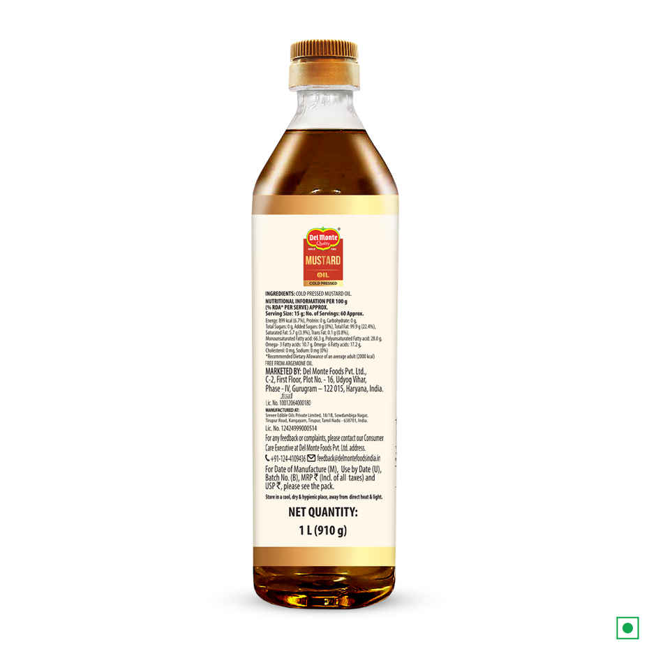 Del Monte Mustard (Sarson) Cold Pressed Oil