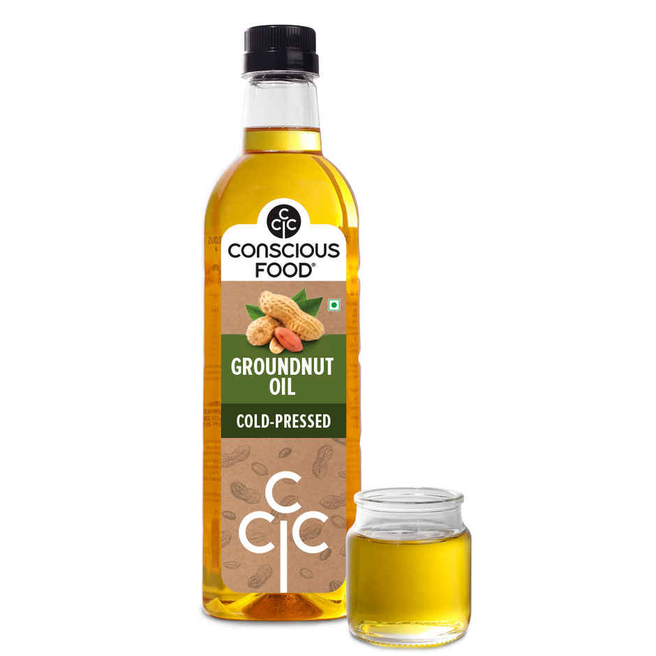 Conscious Food Cold Pressed Groundnut (Peanut) Oil | Healthy Cooking Oil