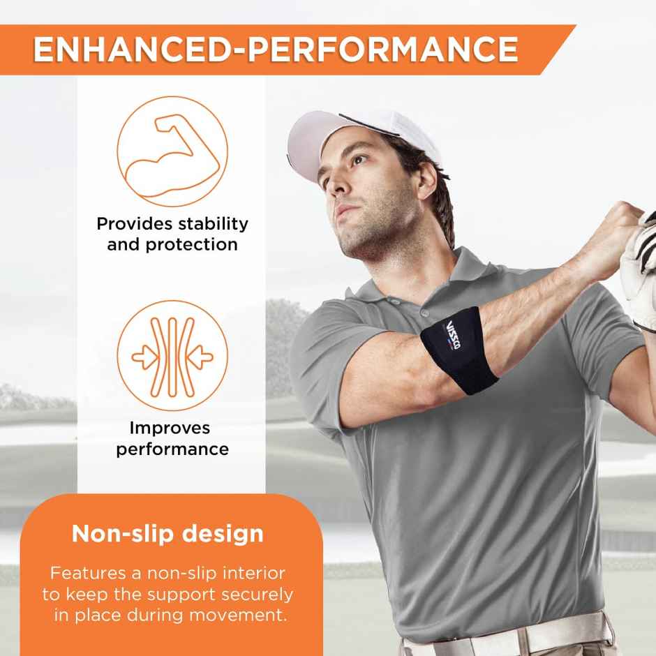 Vissco Tennis Elbow Support (Mild Support) Black