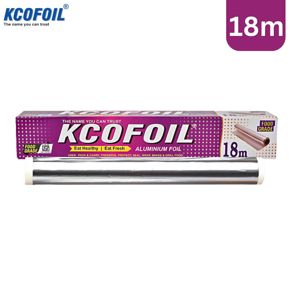 Kcofoil 18 m Aluminium Foil for Food Wrapping