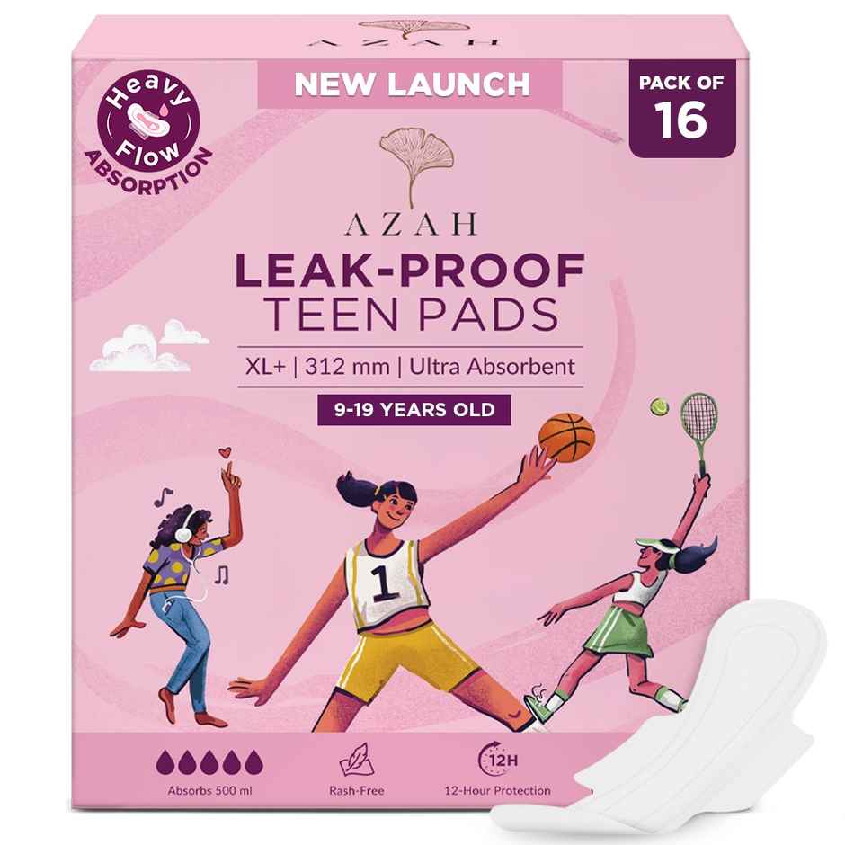 Azah Teen Pad | 312 mm | Without Disposable Bag | XL+ | 1 pcs