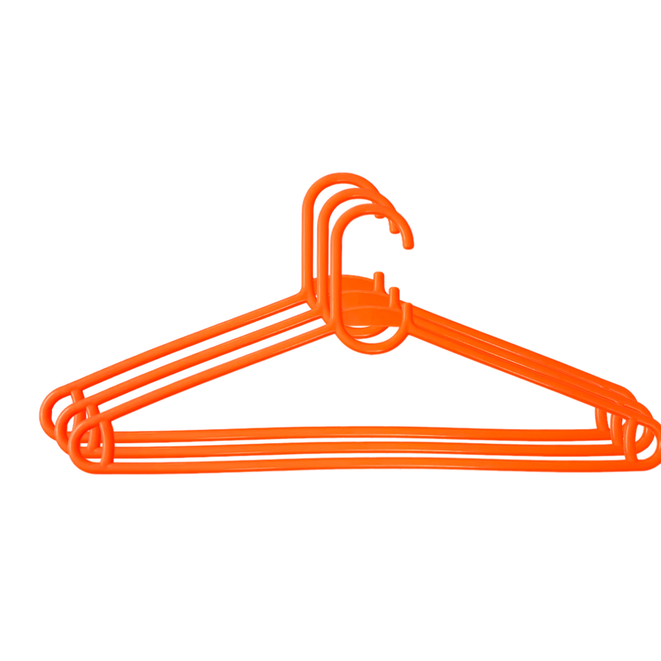 Plastic Cloth Hangerpcs | Orange