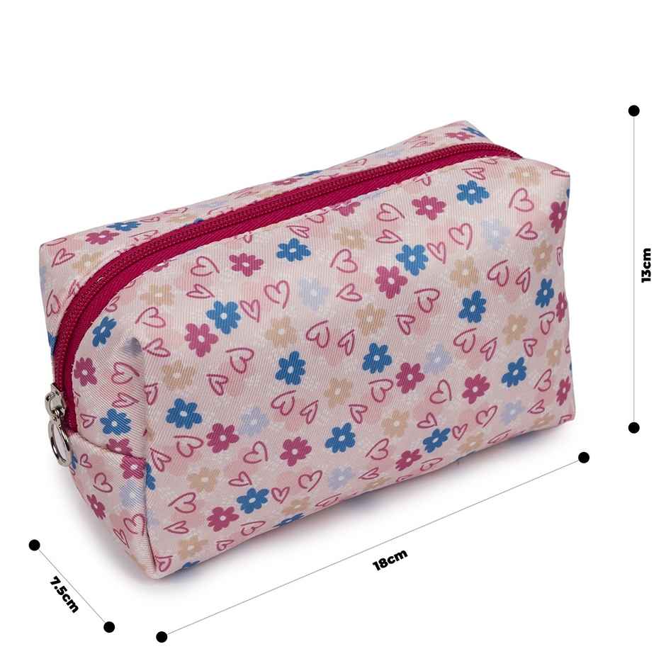 Qips Printed Zipper Cosmetic Bag Travel Accessory - Blush