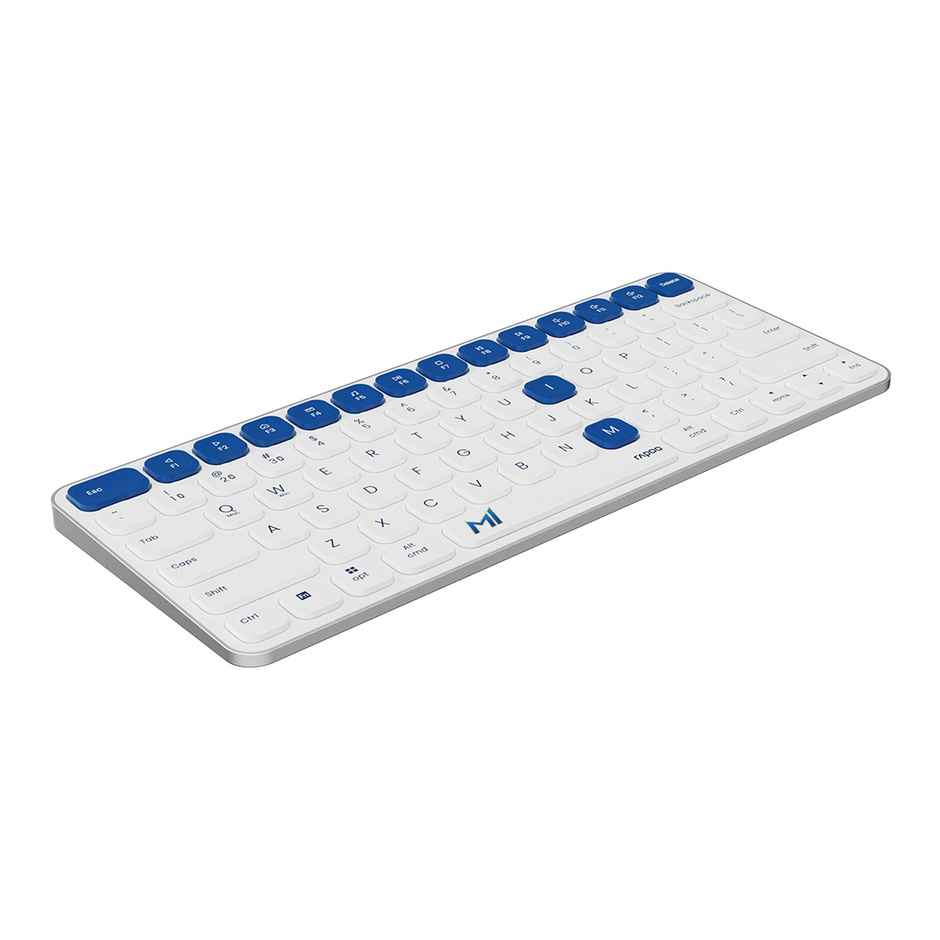 Rapoo X Mumbai Indians Edition E9050L Multi-Device Keyboard | 4 Devices Led Indicators | Ultra-Thin