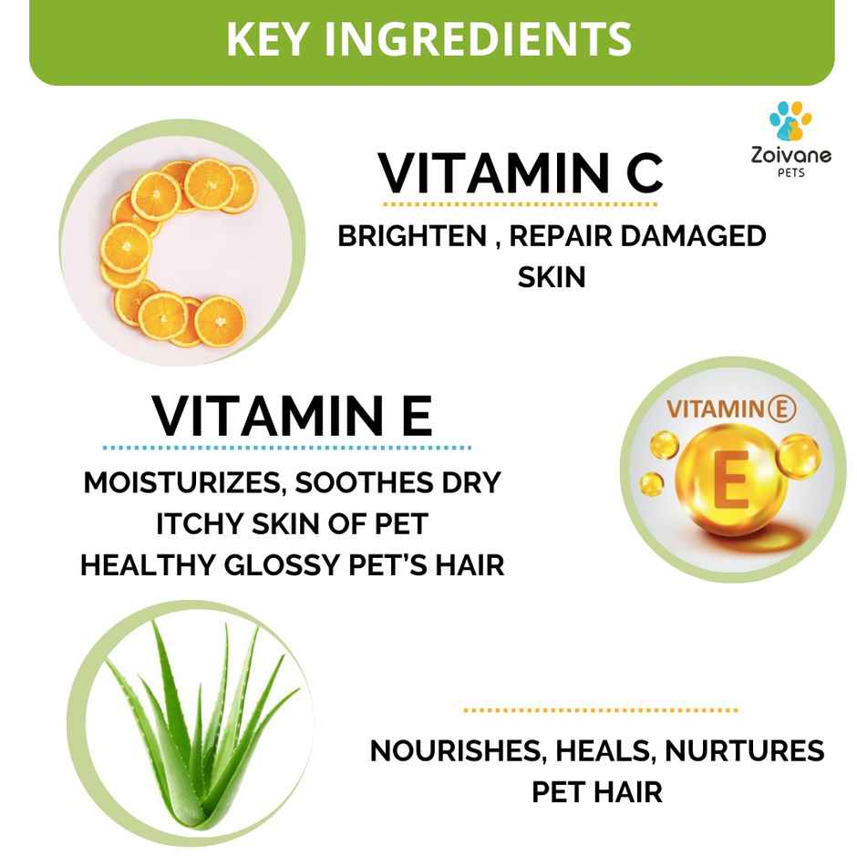 Zoivane Pets Cat Extra White Shampoo